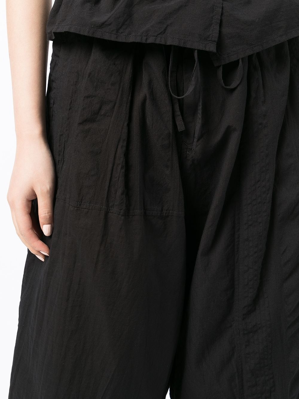 cropped paperbag-waist culottes - 5