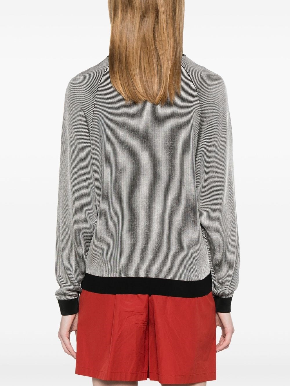 Logo striped sweater - 3