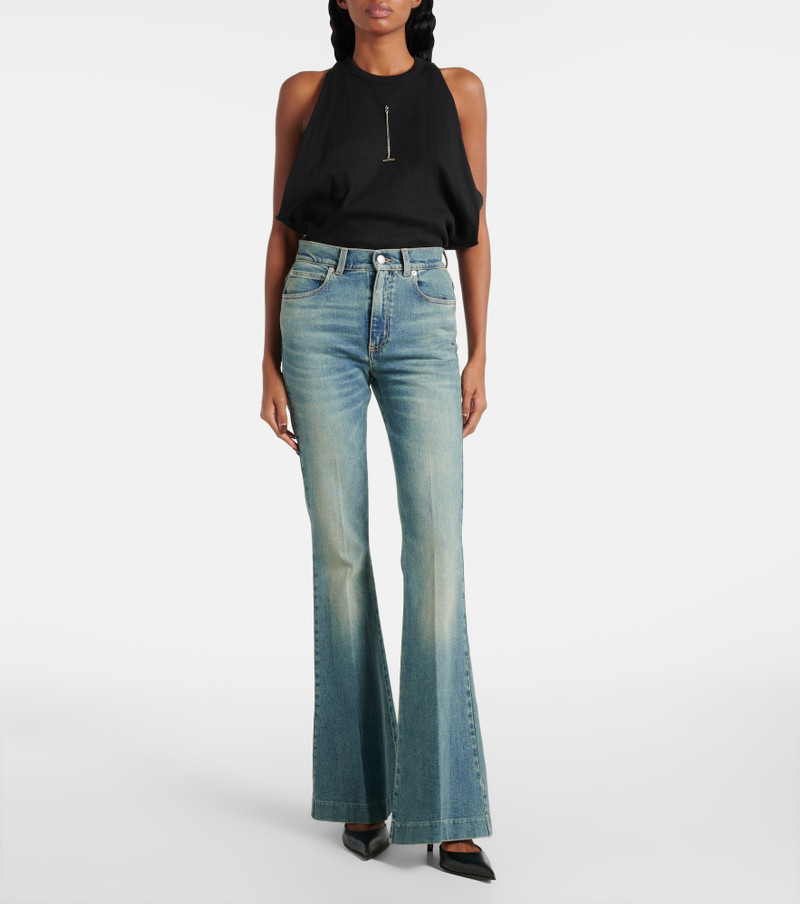Alexander McQueen Faded flared jeans outlook