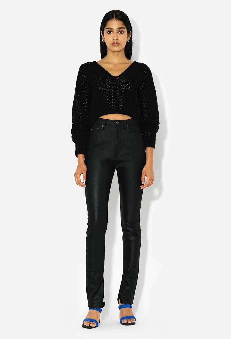 John Elliott FOAM BOUCLE CROPPED SWEATER outlook