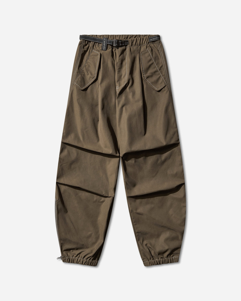 Men's High Count Cloth Side Zip Hem Pants Light Khaki 1