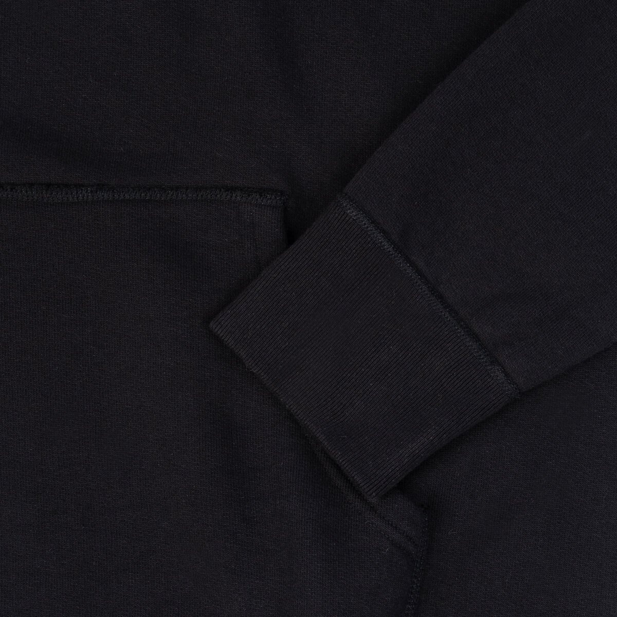 IHSW-59-BLK Printed 14oz Ultra Heavyweight Loopwheel Cotton Hoodie - Black - 10