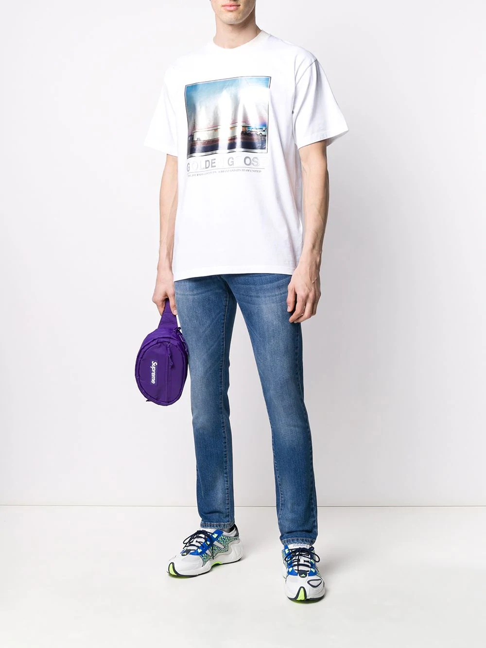 landscape-print crew-neck T-shirt - 2