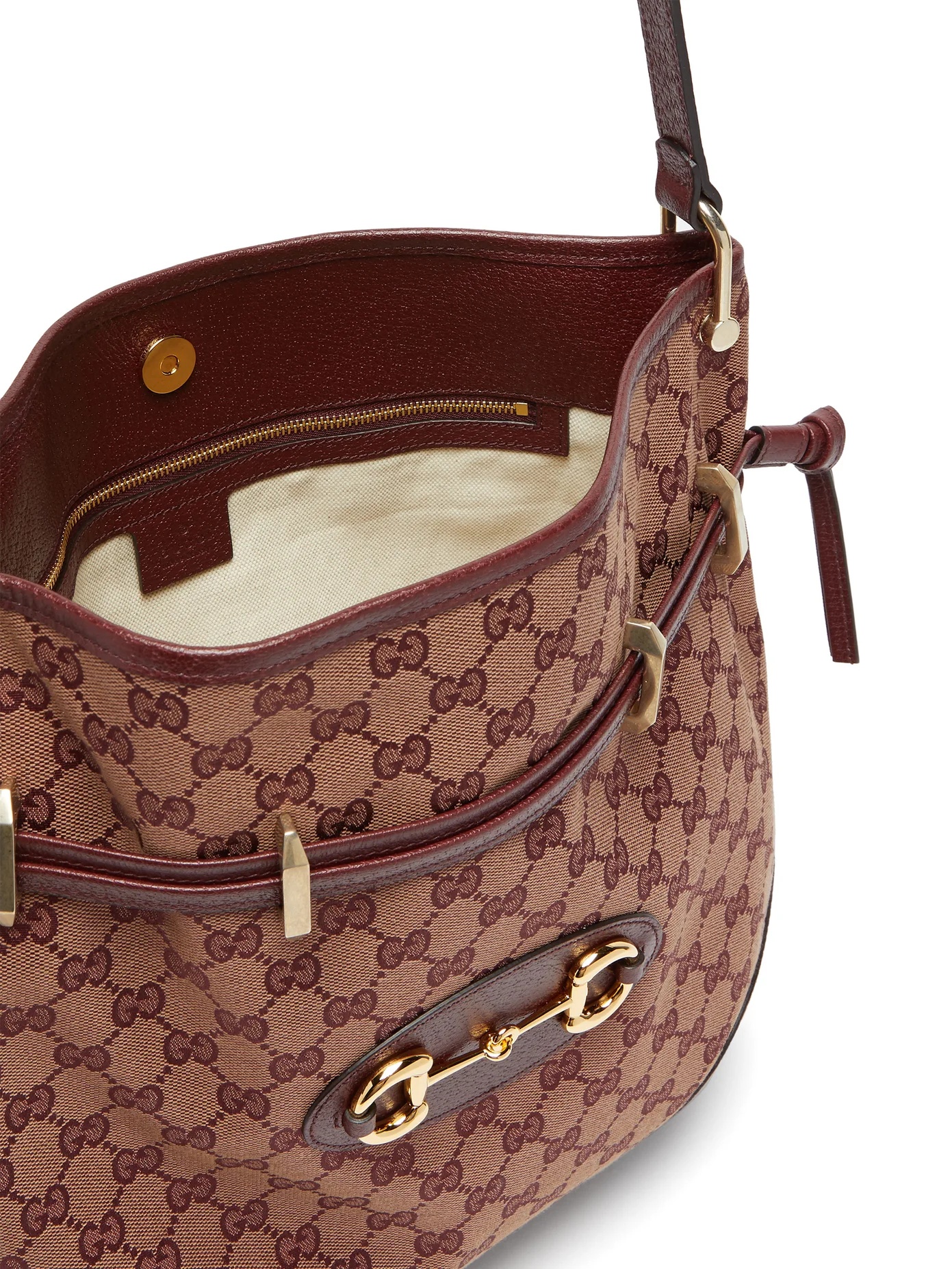 1955 GG-jacquard Horsebit shoulder bag - 5