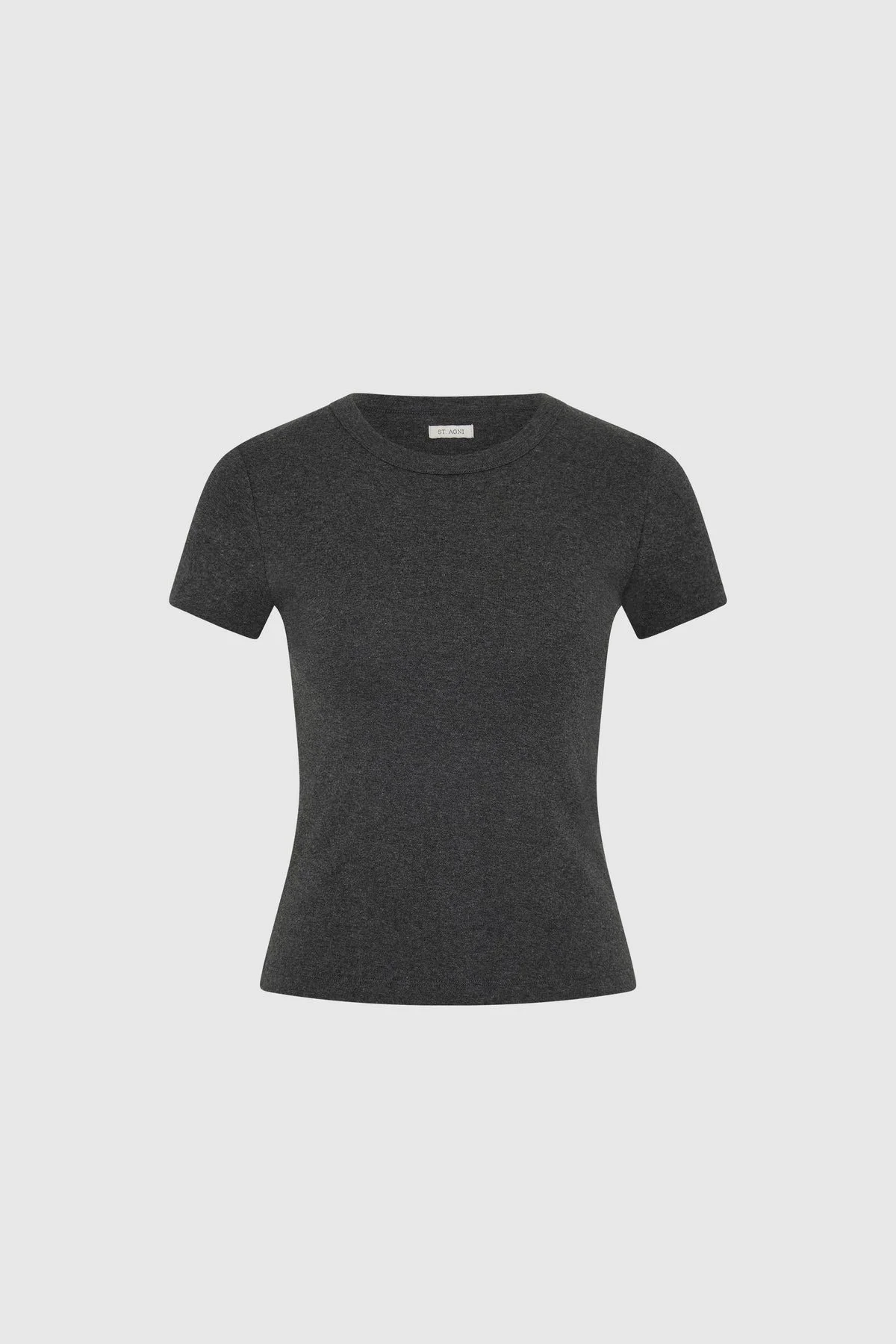 Organic Cotton Baby Tee - Charcoal Melange - 1