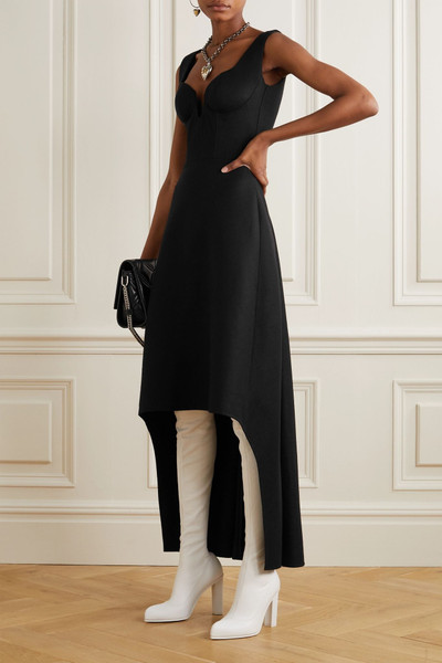 Alexander McQueen Asymmetric wool dress outlook