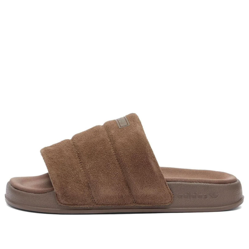 (WMNS) adidas Originals Adilette Essential 'Brown' IE9649 1
