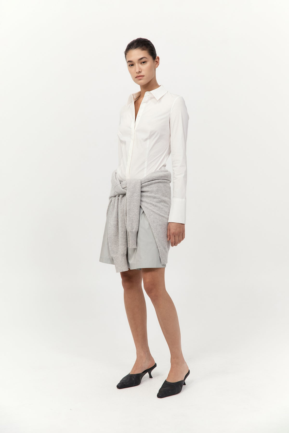 Classic Shirt Bodysuit - White - 6