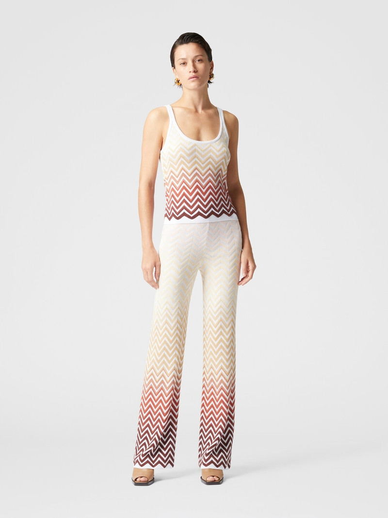 Missoni Straight trousers with dégradé chevron motif outlook