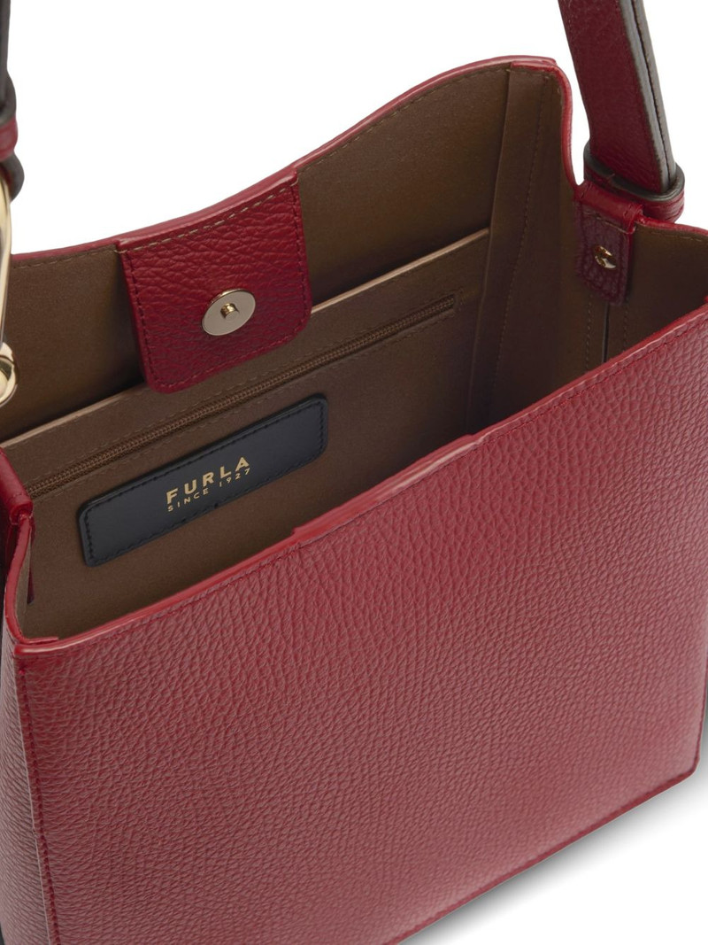 grained handle tote bag 3