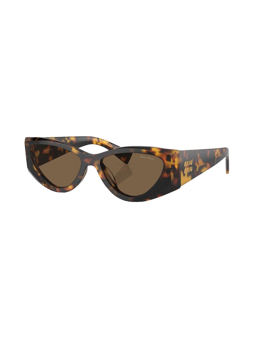 tortoiseshell-effect cat-eye frame sunglasses - 2