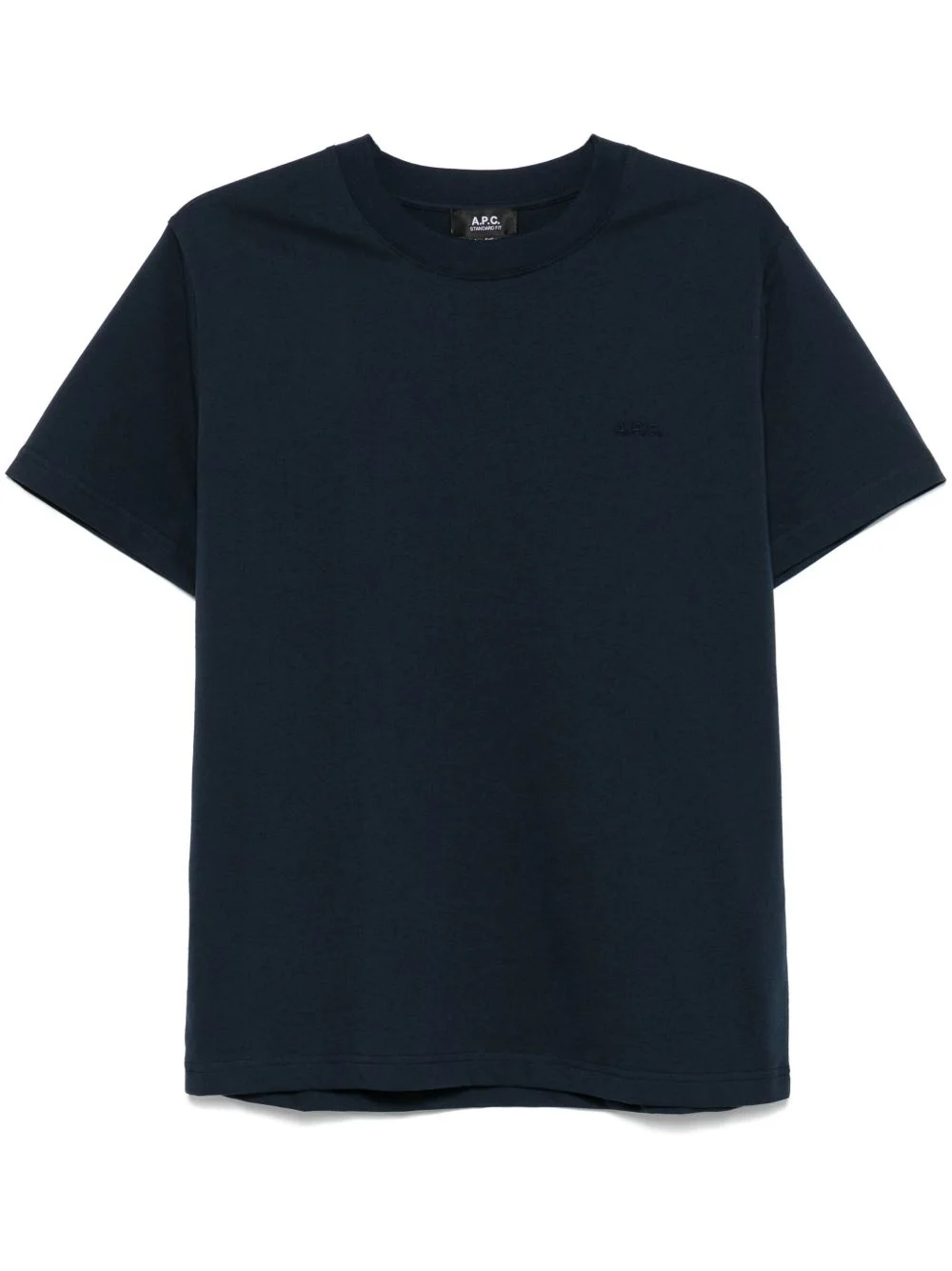 logo-embroidered organic cotton T-shirt - 1