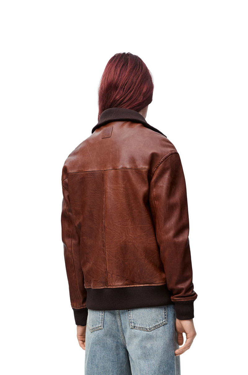 Zip-up jacket in nappa lambskin 4