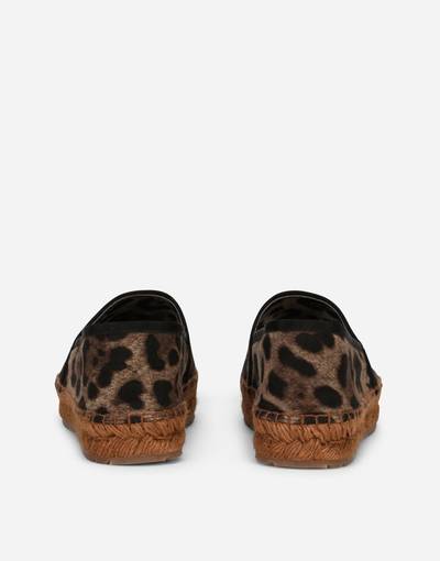 Dolce & Gabbana Leopard-print fabric espadrilles outlook