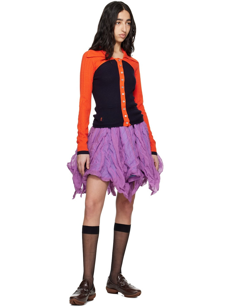 Kiko Kostadinov Rover panelled 카디건 outlook