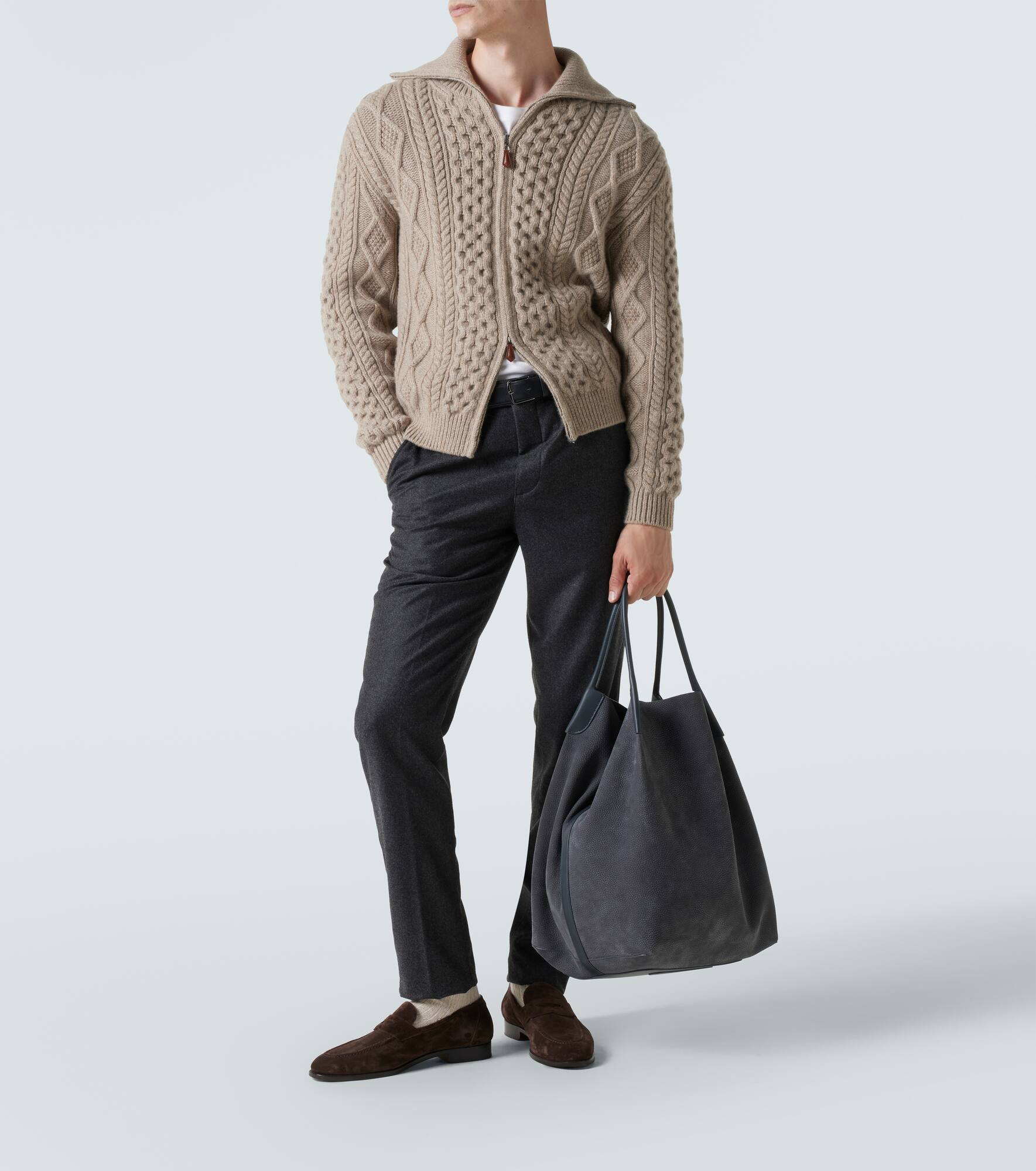 Carlo wool and cashmere straight pants - 2