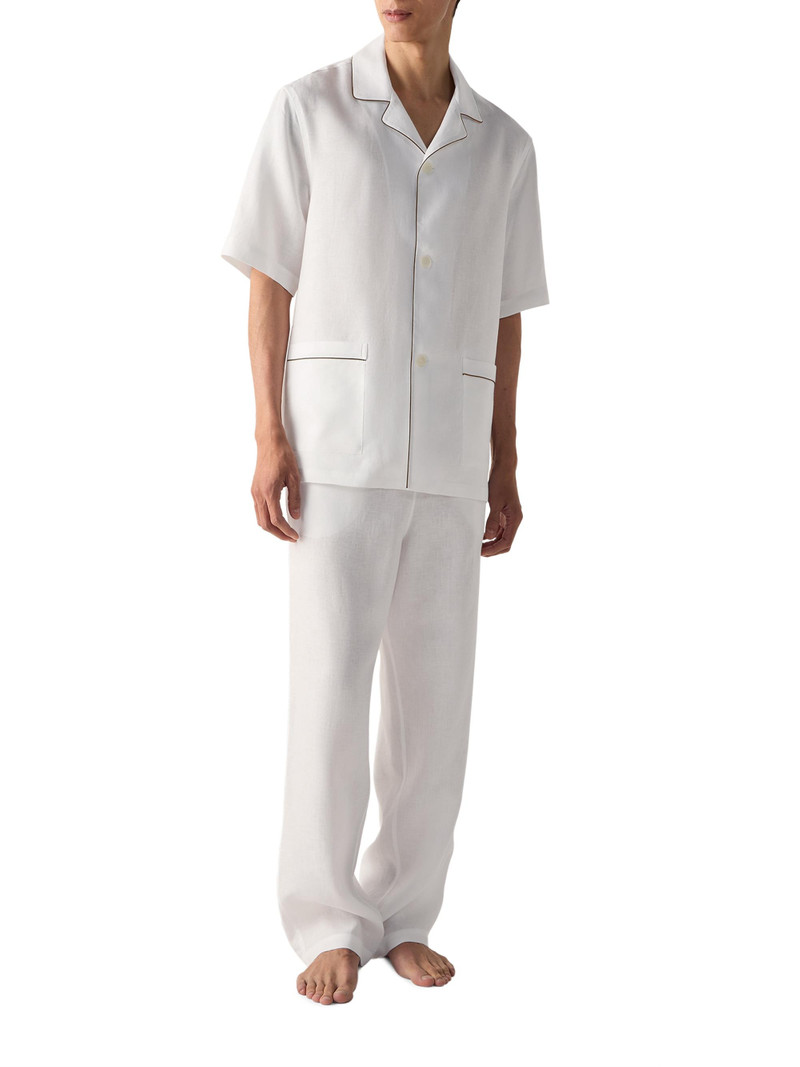 Men's Oasi Lino Pajamas - White 5