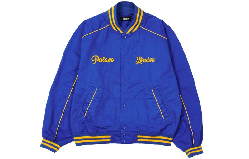 PALACE PALACE Unisex Letter Printing Jacket Coat Blue P20JK104 outlook