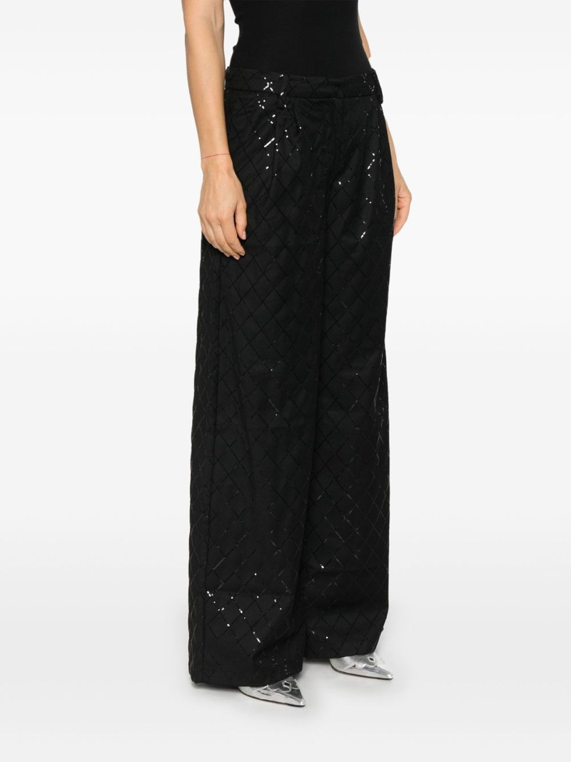 sequinned wide-leg trousers 3