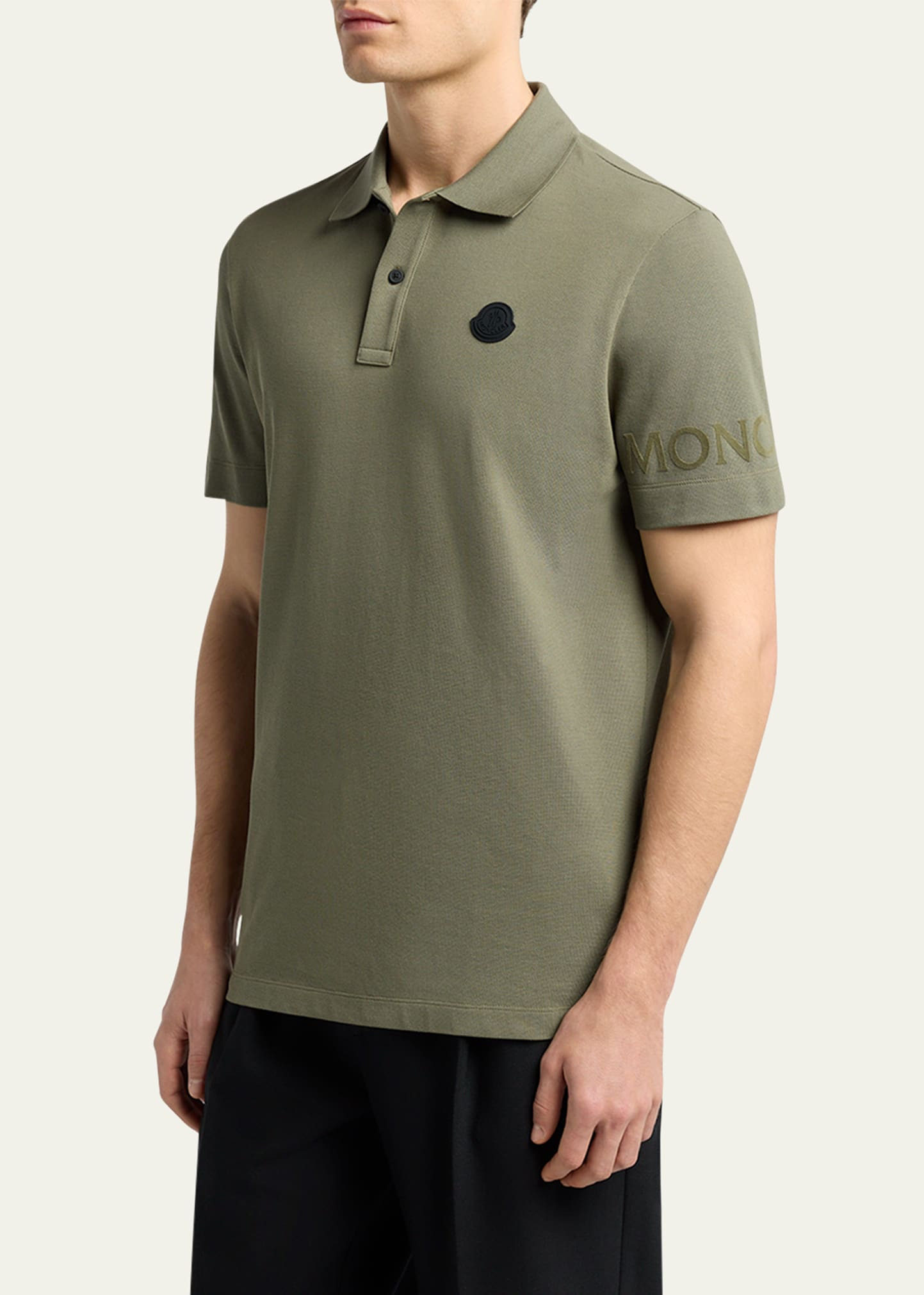 Men's Sleeve-Logo Pique Polo Shirt - 4