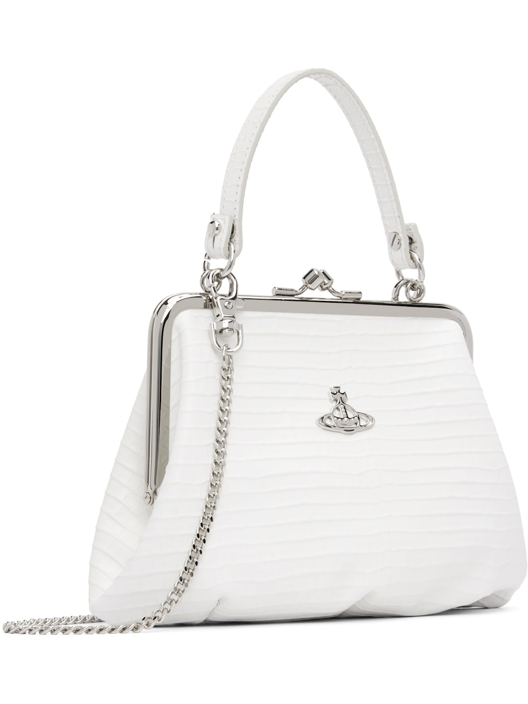 White Granny Frame Bag - 2