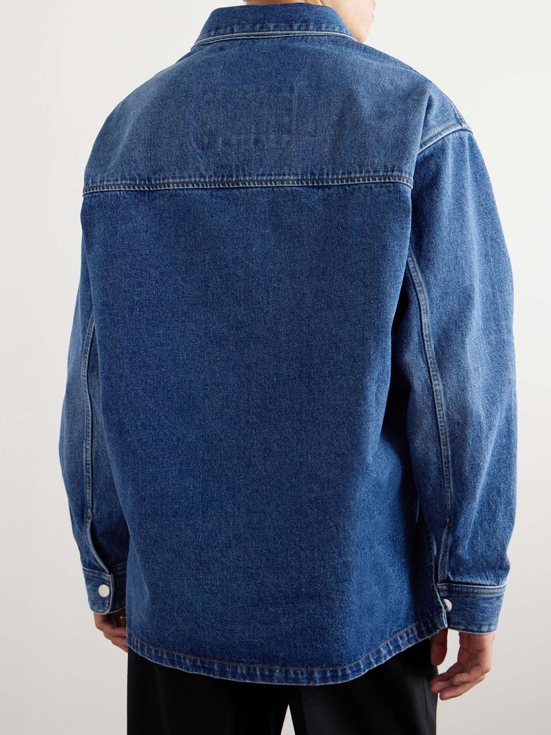Logo-Appliquèd Denim Overshirt 4