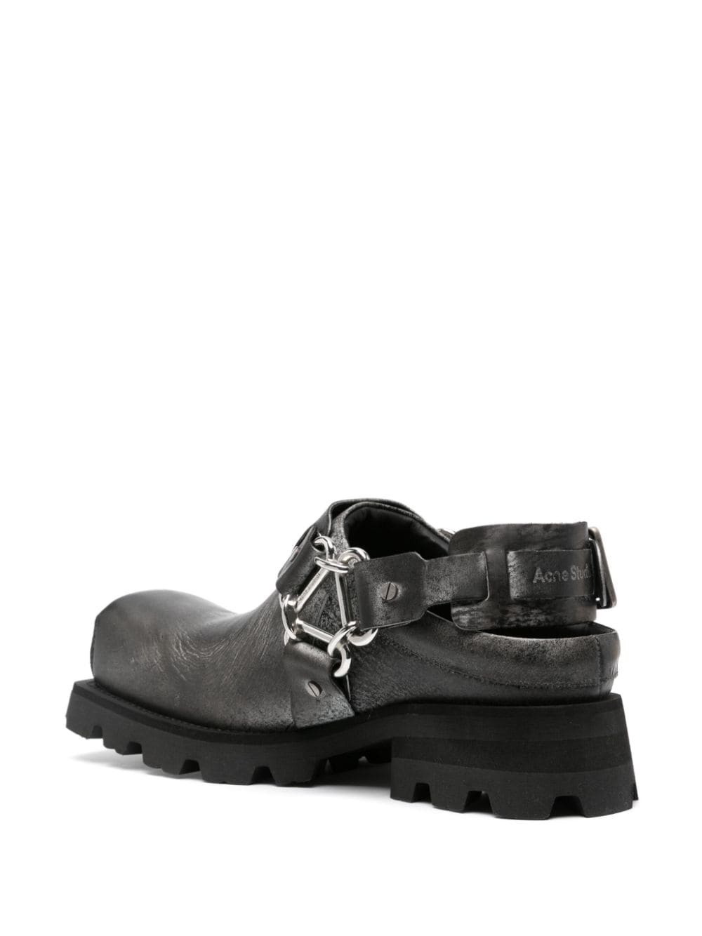 45mm leather harness mules - 3