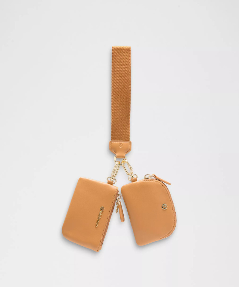 Dual Pouch Wristlet *Leather Alternative 1