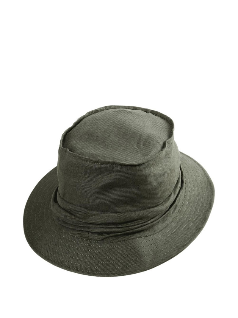 Yohji Yamamoto ruched bucket hat outlook