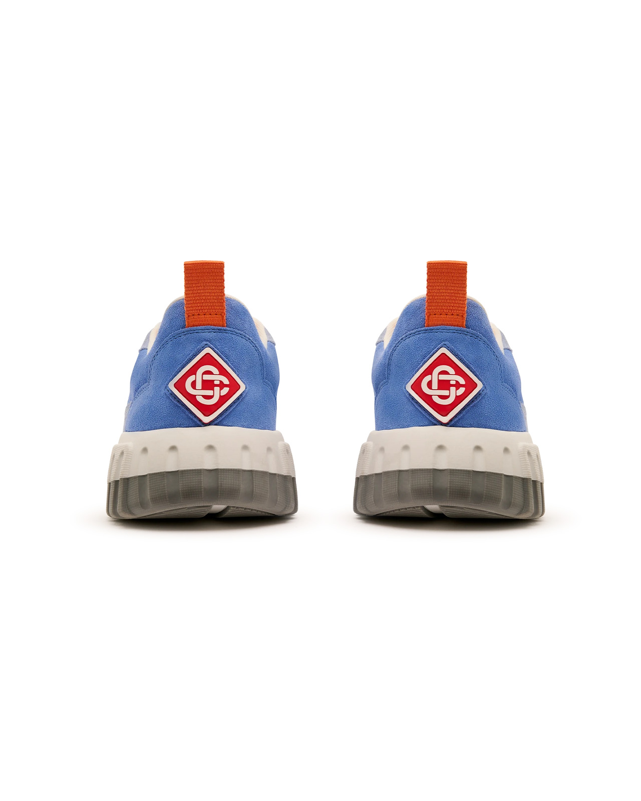 Women's White & Blue Court Sneaker - 7