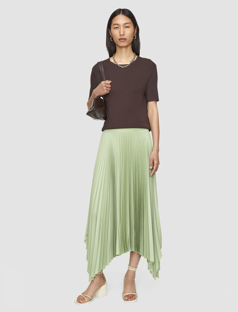 JOSEPH Ade Knit Weave Plissé Skirt outlook