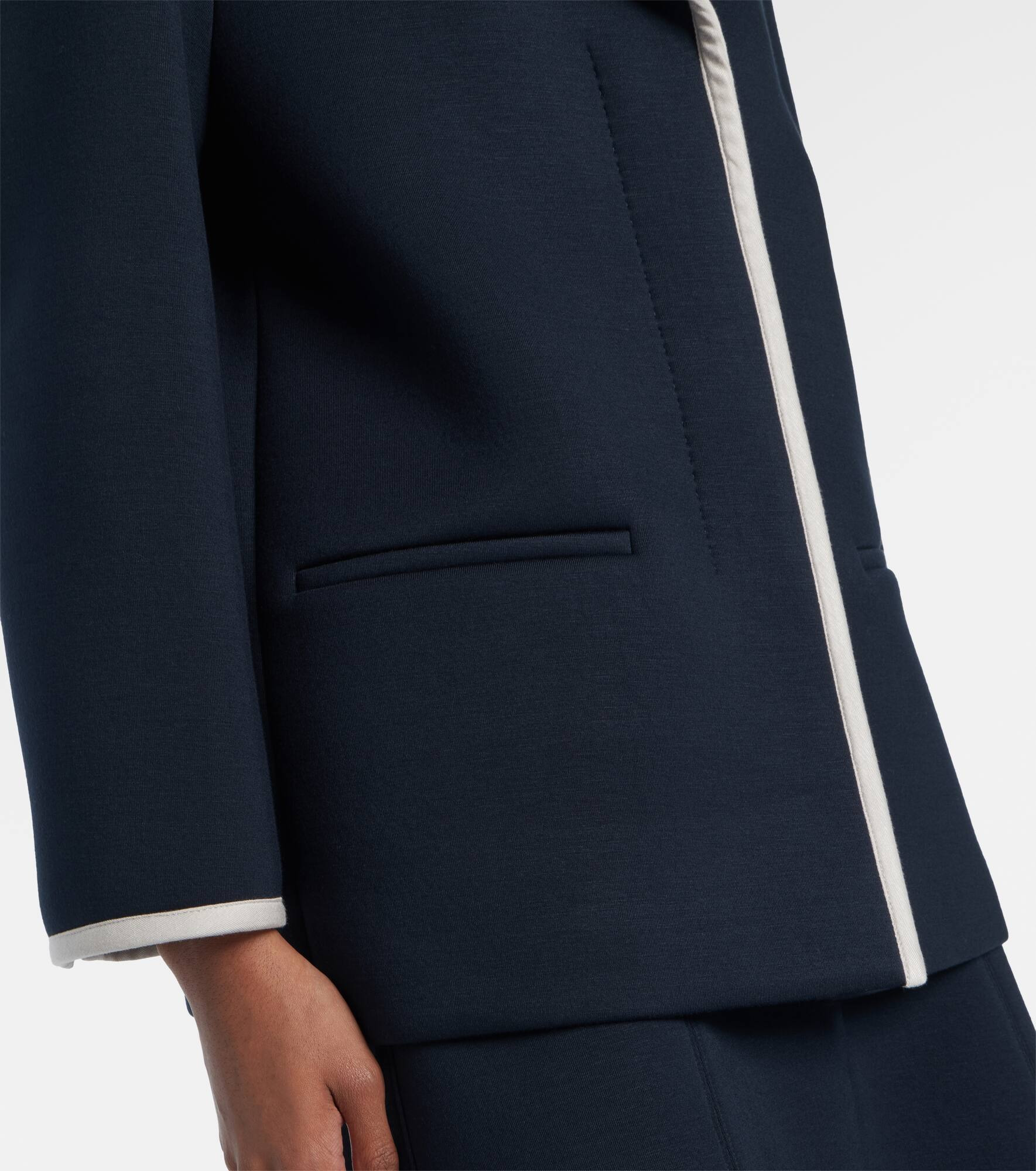 Single-breasted jersey blazer - 5