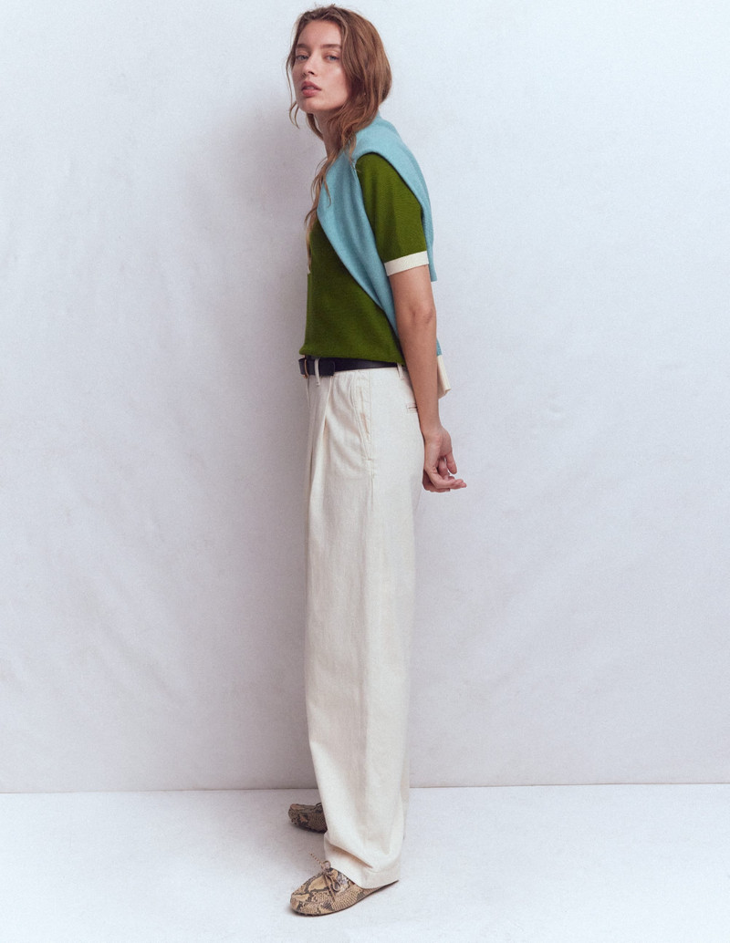 Grace Colour Block T-Shirt-Promenade Green 5
