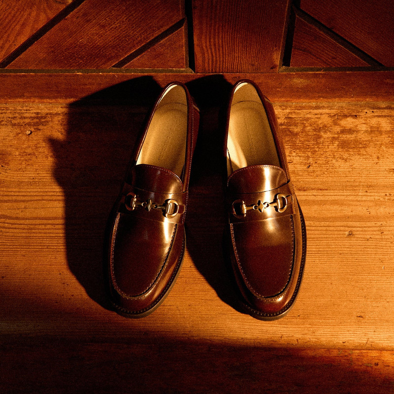Wilde Buffed Red Plus Bit Loafer - Men's 8