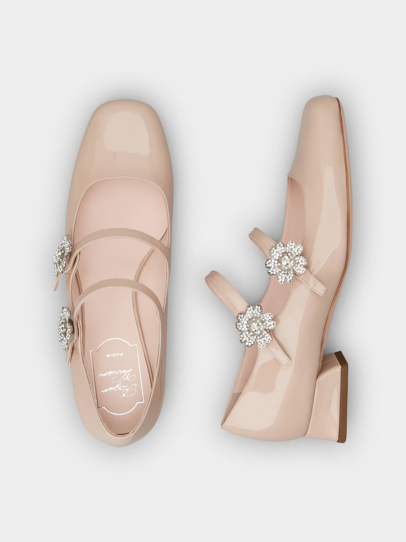Bouquet Strass Babies Ballerinas in Patent Leather 4