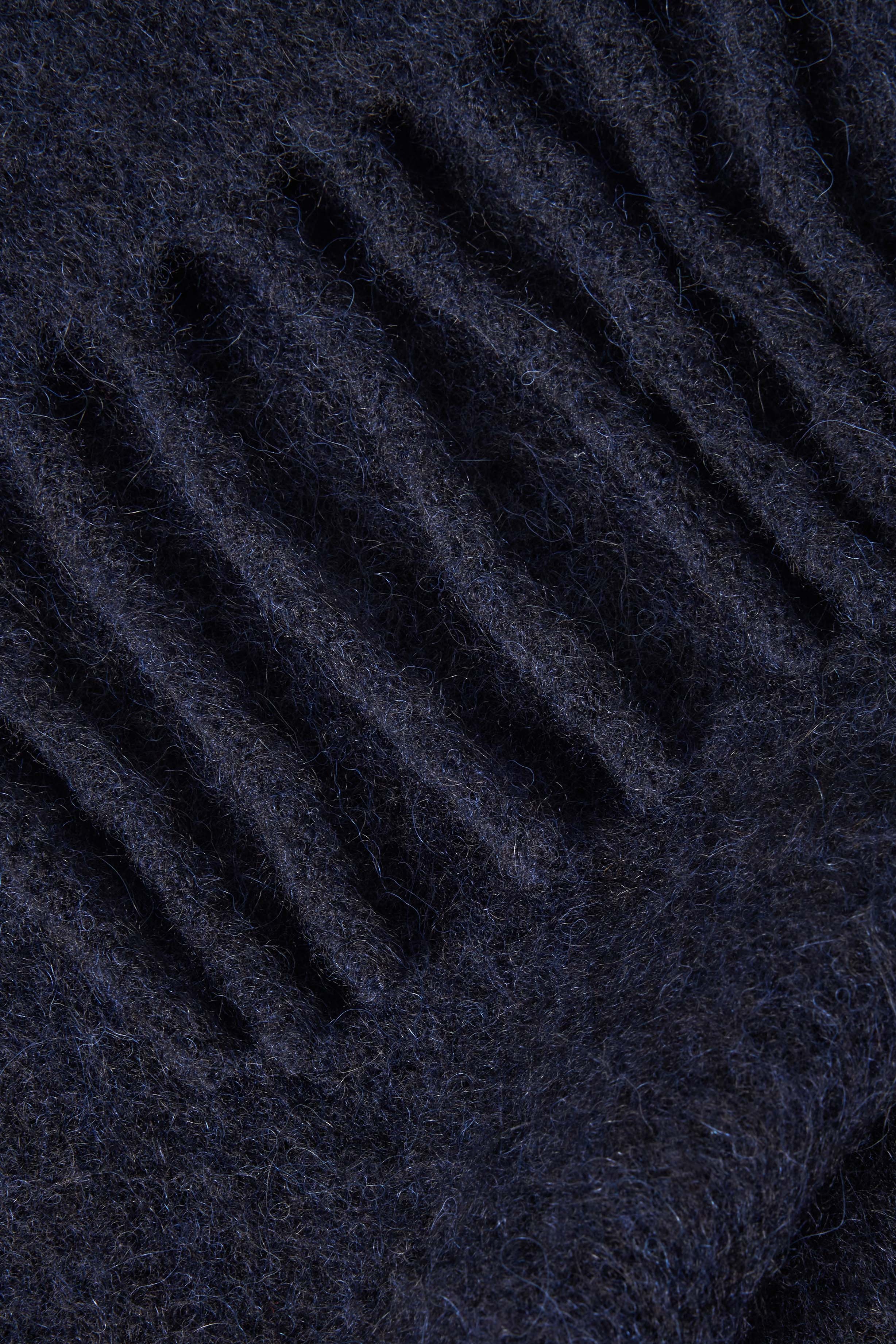 Alpaca-Blend Blue Scarf - 4