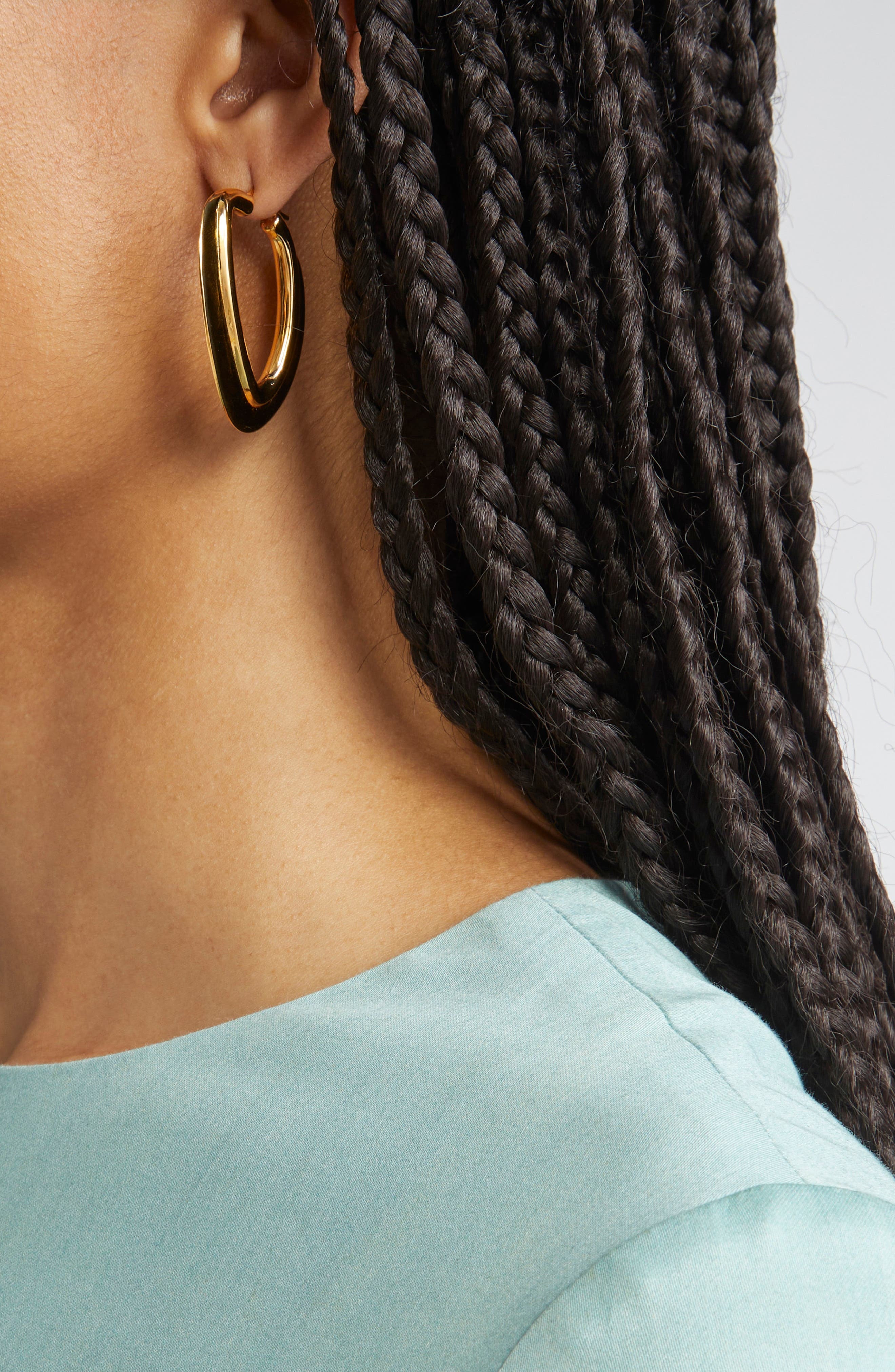 Oscar de la Renta O-Disc Hoop Earrings in Gold at Nordstrom - 2