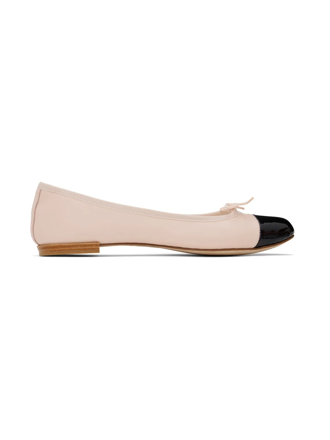 Pink & Black Flora Ballerina Flats - 1