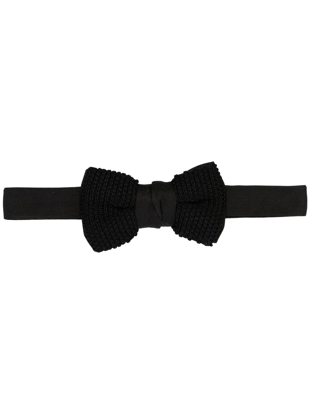 knitted silk bow tie - 1