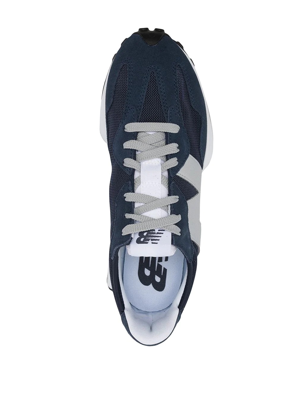 327 logo-patch lace-up sneakers - 4