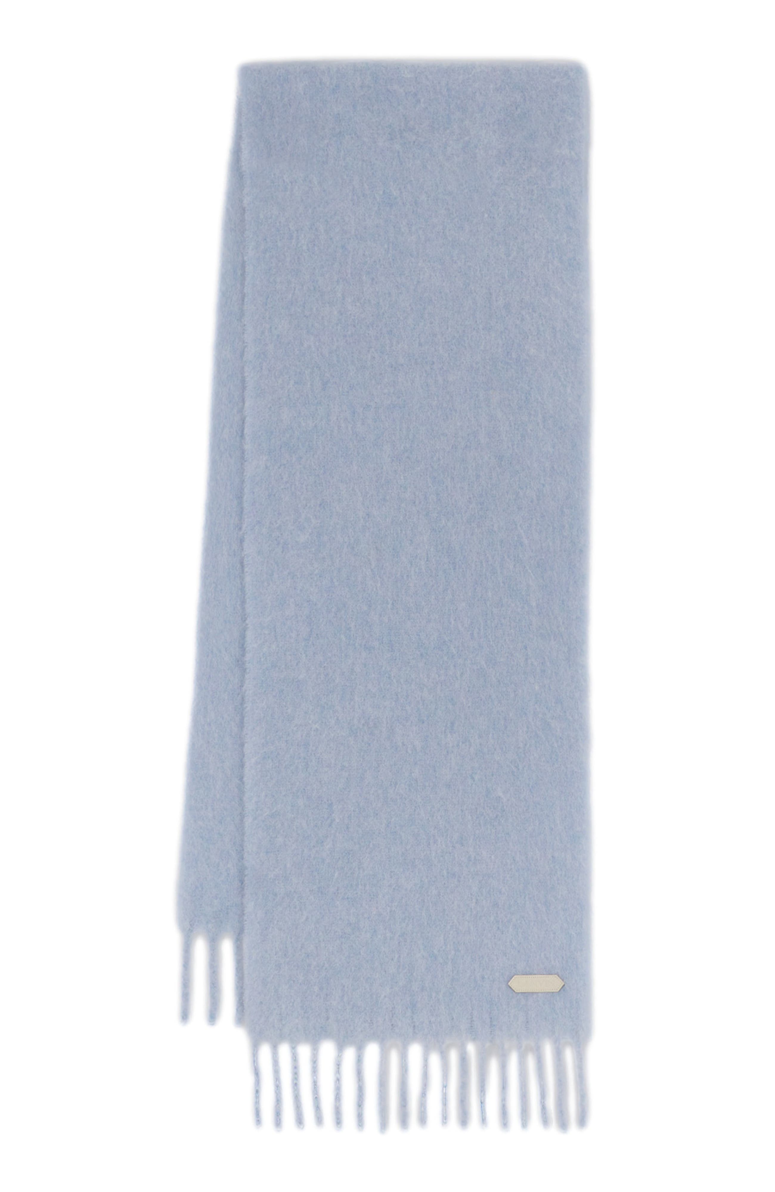 Lanvin FRINGED SCARF IN WOOL in Newlanvin Blue at Nordstrom - 1