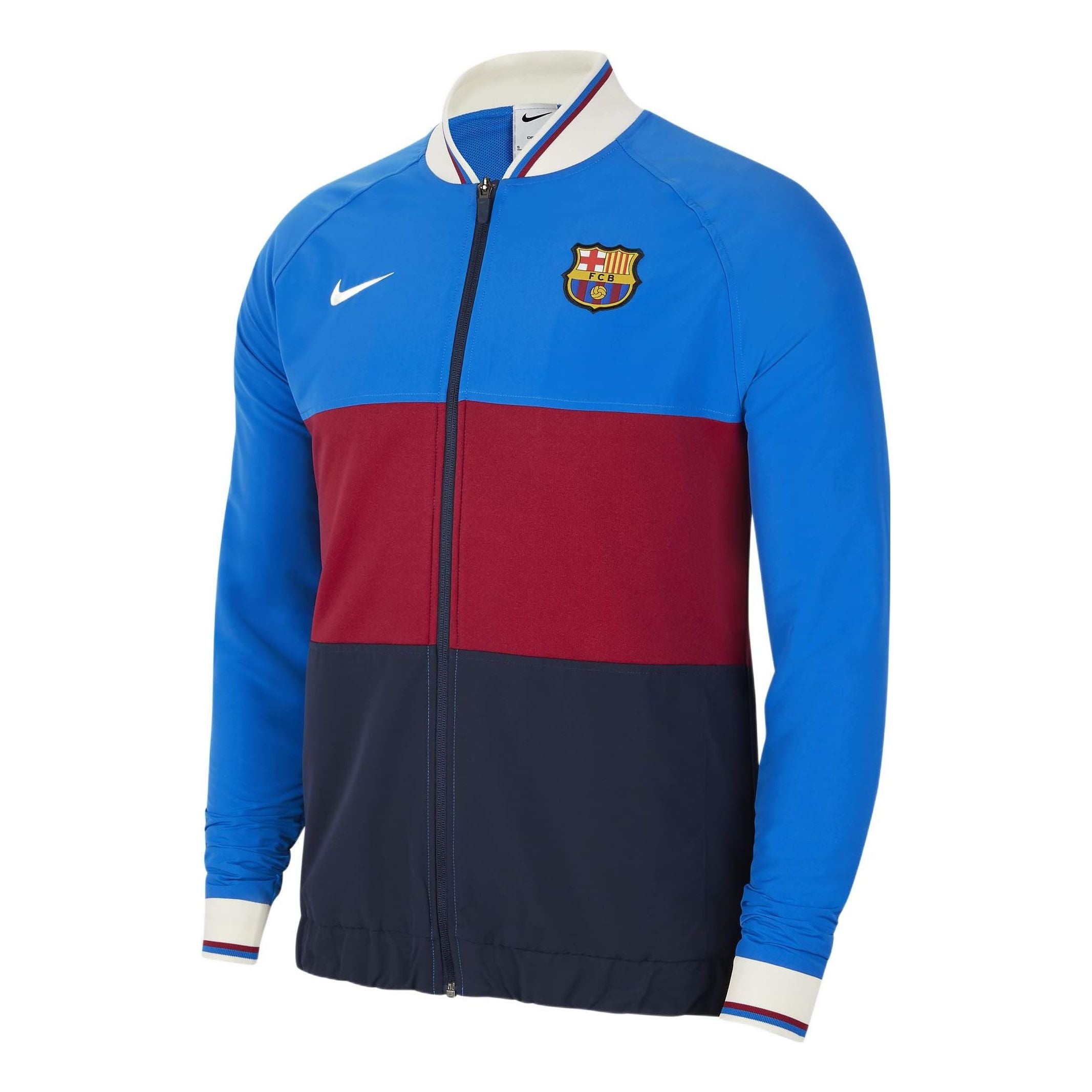 Nike FC Barcelona Full Zip Soccer Track Jacket 'Blue' CV9914-427 - 1