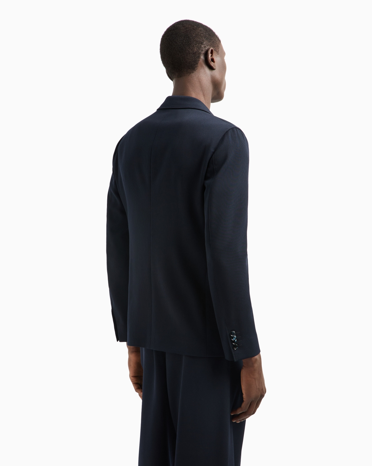 UPTON LINE SINGLE-BREASTED JACKET IN VIRGIN WOOL CANNETÉ - 3