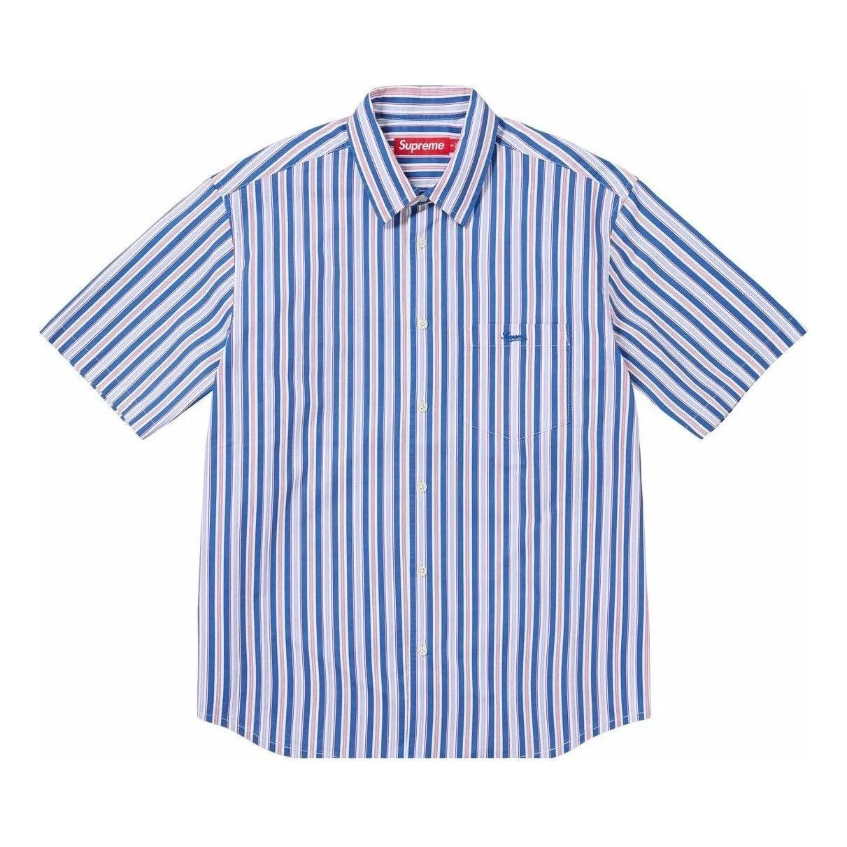 Supreme Loose Fit Multi Stripe S/S Shirt 'Teal' SUP-SS24-215 - 1