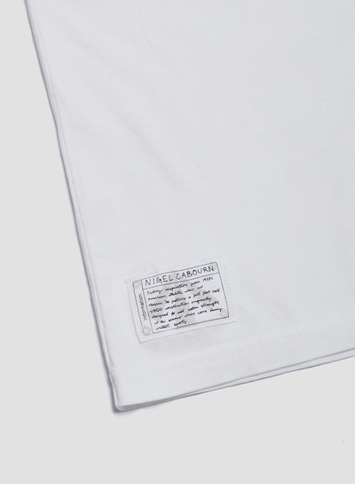 Nigel Cabourn Classic Relaxed Fit Tee in Stone Wash White outlook