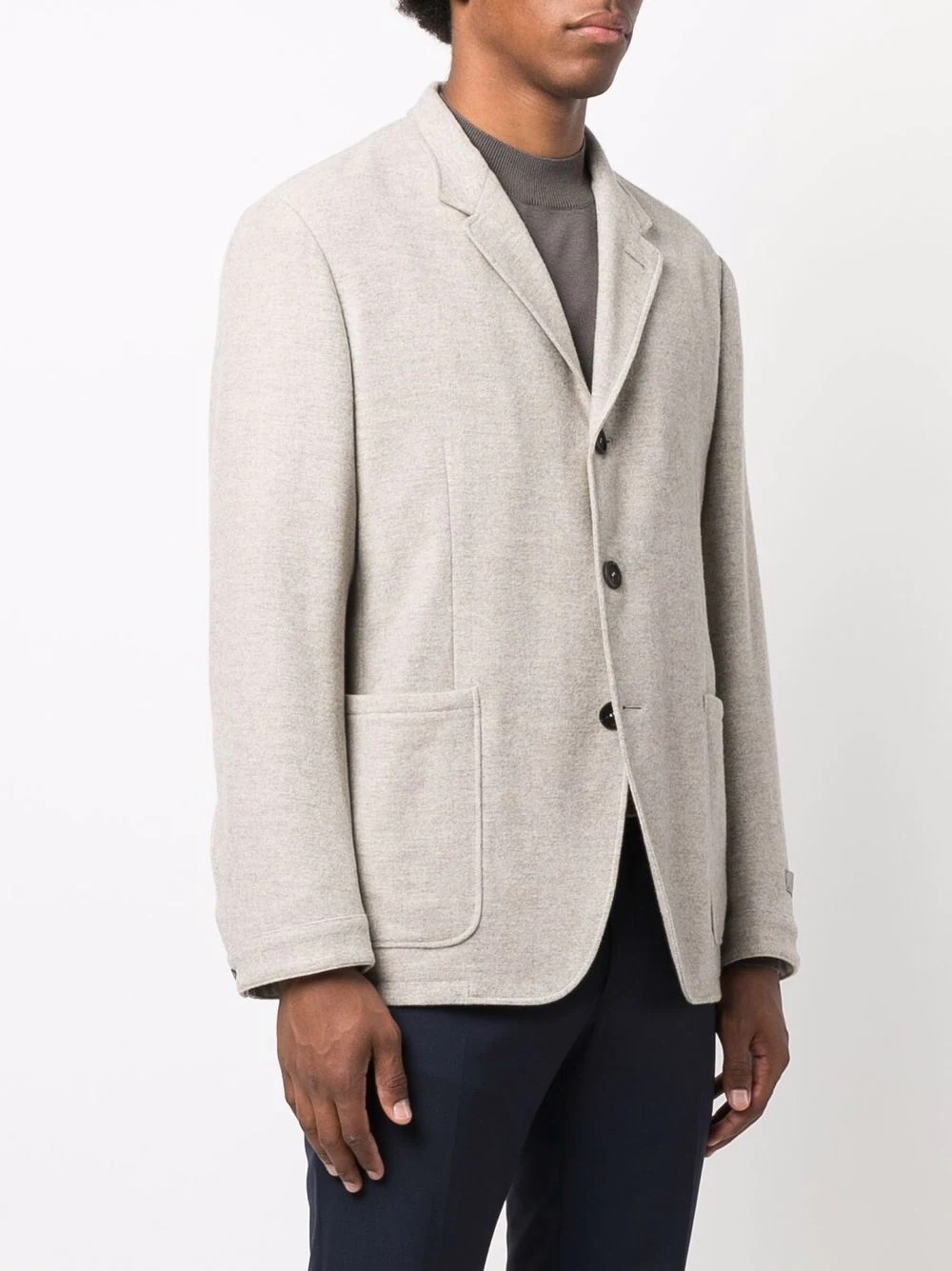 single-breasted tailored blazer - 3