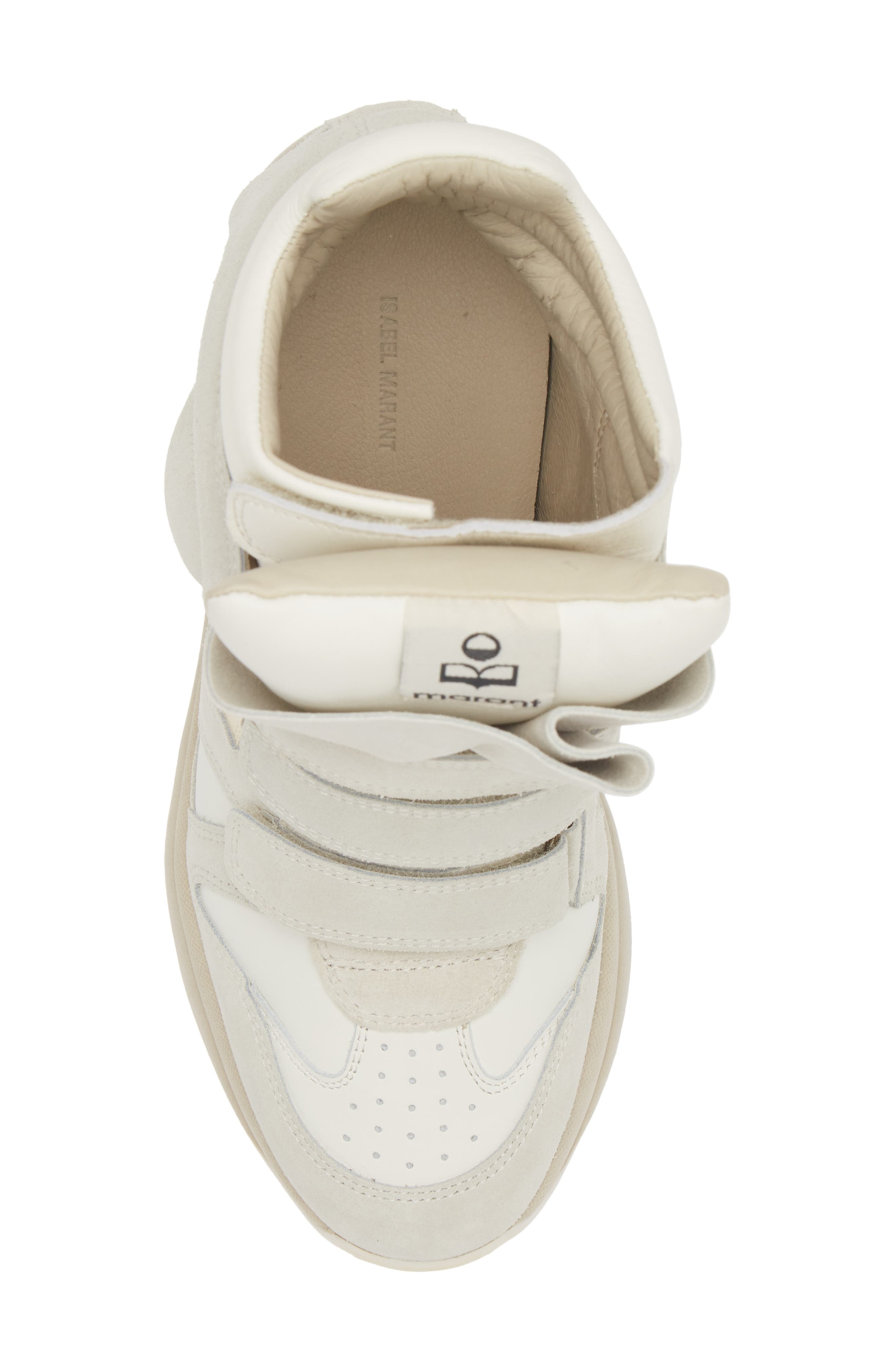 Isabel Marant Balskee Hidden Wedge High Top Sneaker in White at Nordstrom - 5