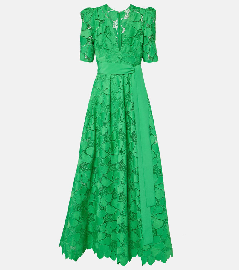 Macramé belted gown - 1