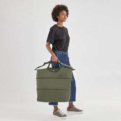 Longchamp Le Pliage Green Travel bag expandable Forest - Recycled canvas outlook