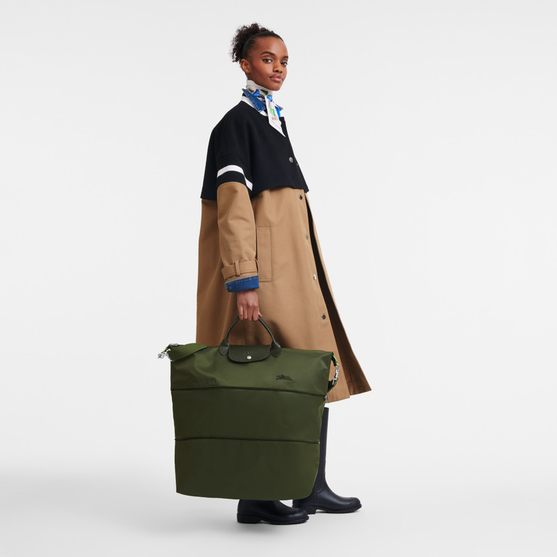 Longchamp Le Pliage Green Travel bag expandable Forest - Recycled canvas outlook